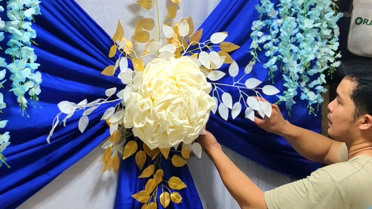 DIY BACKDROP DESIGN IDEAS FOR WEDDING OR DEBUT BACKDROP DESIGN IDEAS TUTORIAL FULL VIDEO TUTORIAL