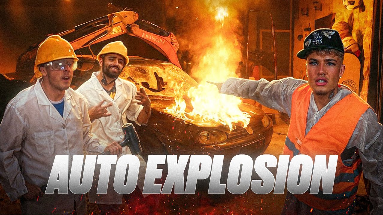 Jordan & Semih LASSEN AUTO EXPLODIEREN mit KONYGEBONY (Bagger)