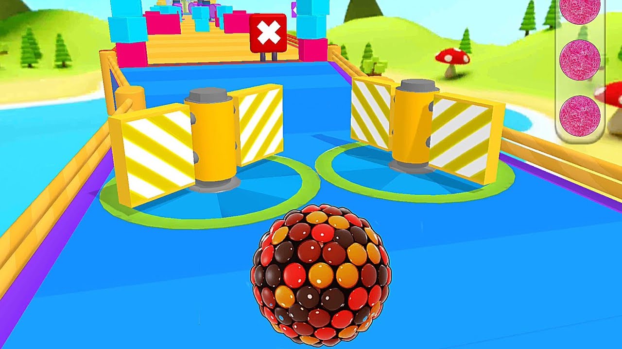 Candy Ball Run 🌈 Gameplay Android iOS 💥 Nafxitrix Gaming Game 1