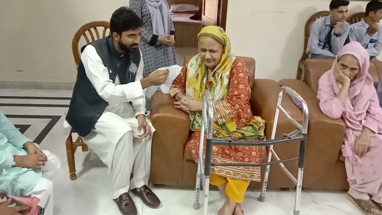 Old-Age home (visit by students of  Allied school Hussain Campus)