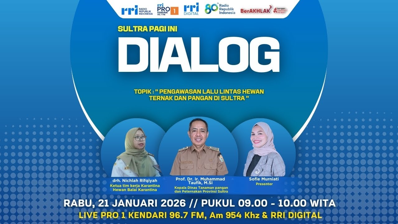 SULTRA PAGI INI - Pengawasan Lalu lintas Hewan Ternak dan Pangan di Sultra