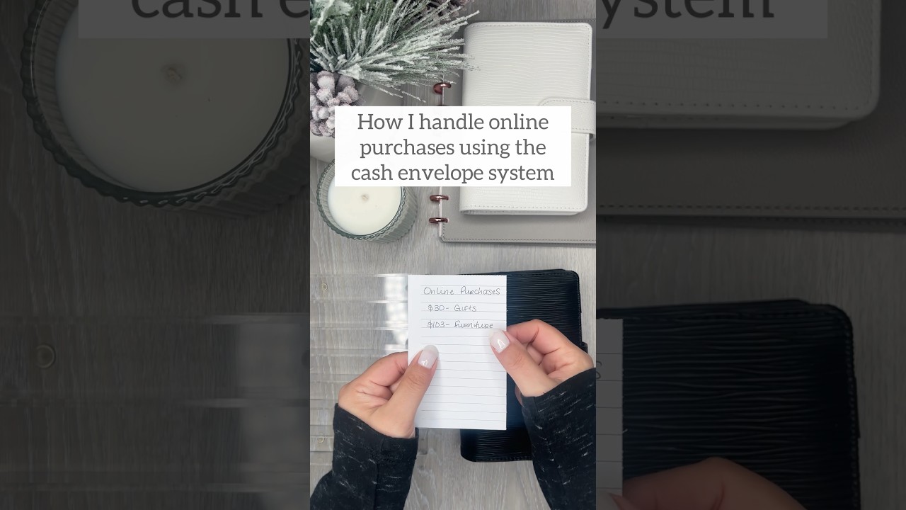 How I Handle Online Purchases Using the Cash Envelope System #cashenvelopes #cashstuffing .