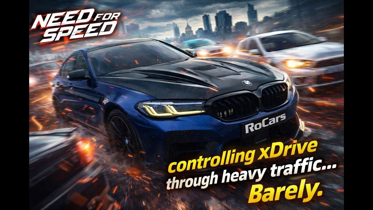 Trying to control beastly BMW cars through Rush Hour with heavy traffic. Need for Speed™ Payback.