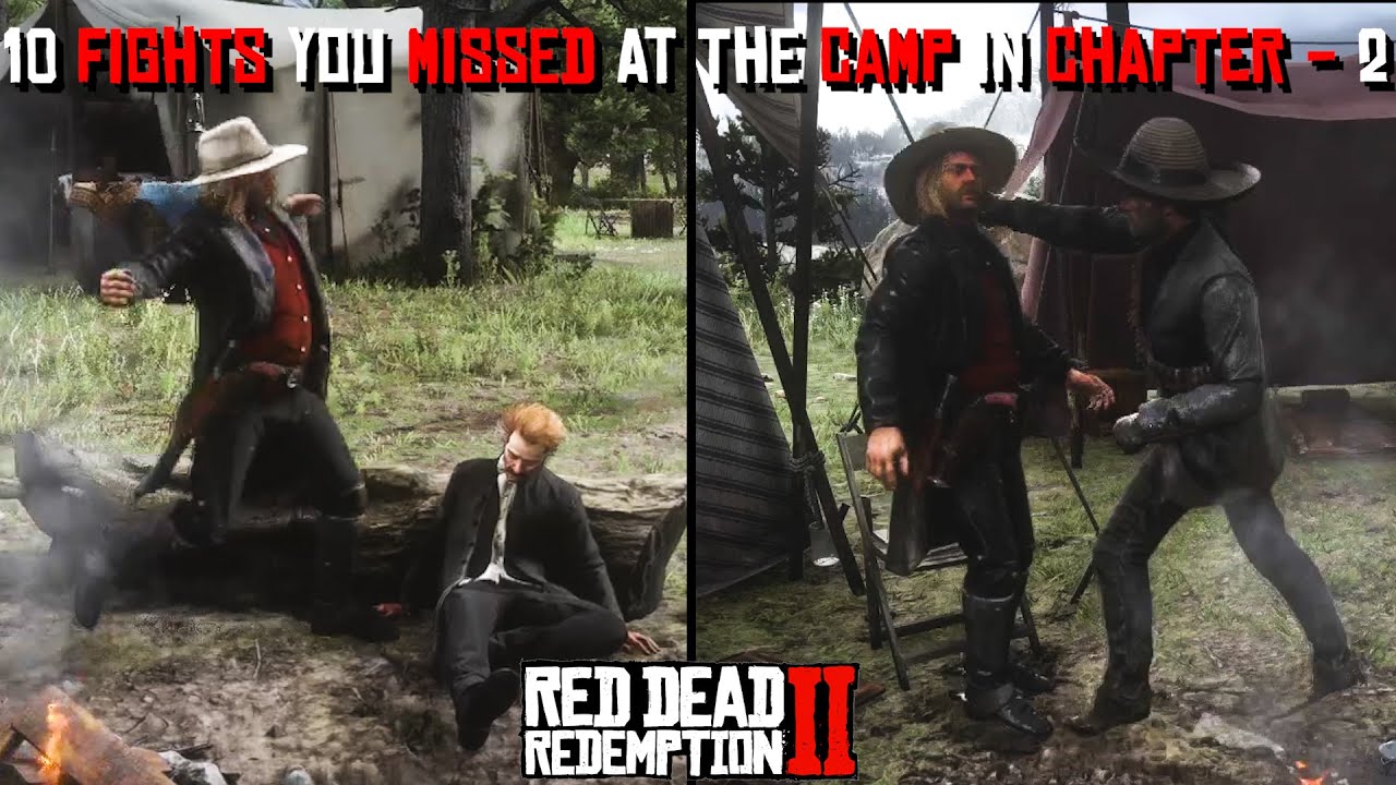 10 Fights You Missed At The Camp In Chapter 2 In Red Dead Redemption 2