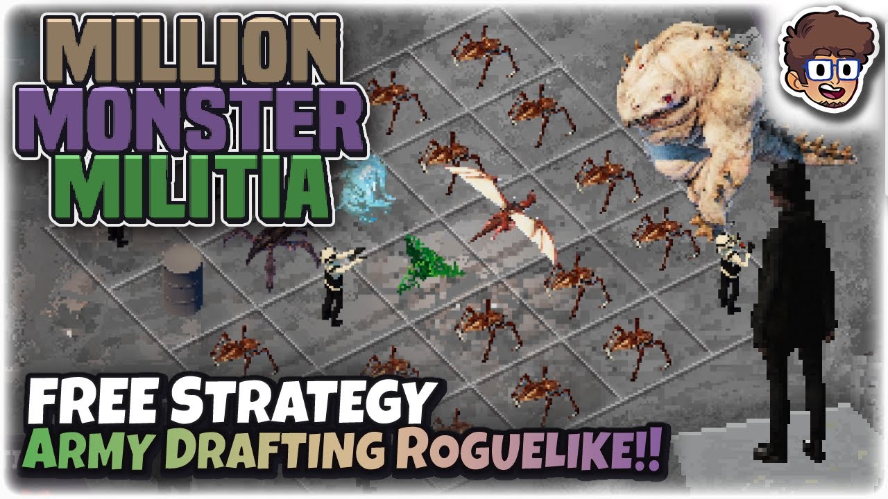 FREE Strategy Army Drafting Roguelike!! | Let's Try Million Monster Militia