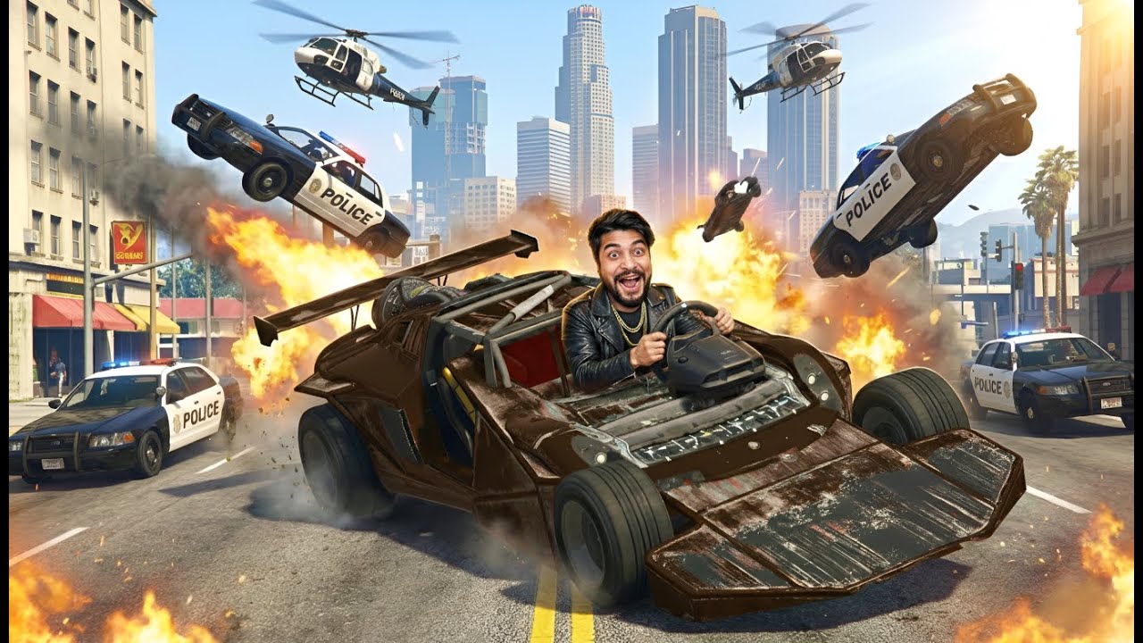 GTA 5 LIVE | 5-Star Wanted Level Until I Get Caught🚨