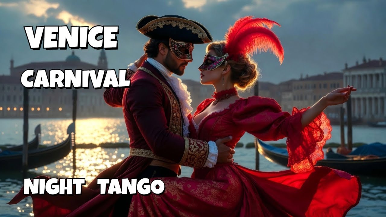 Italy4K - Venice 2025 Carnival Night Tango #venicecarnival2025 #@scenicwalks1 #carnevalevenezia2025