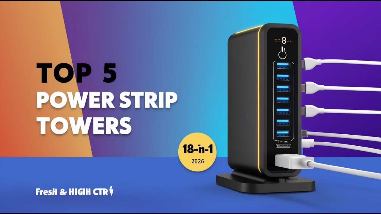 Top 5 Best Power Strip Towers 2026 🔌 | Surge Protected & Space Saving