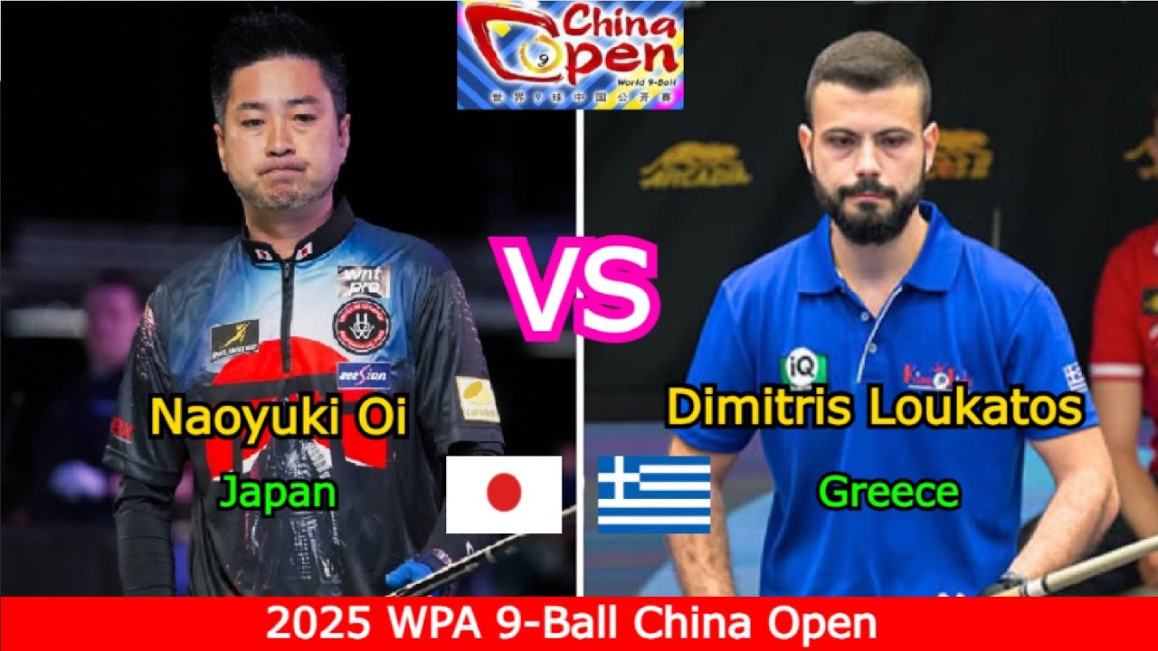 Naoyuki Oi 🆚️ Dimitris Loukatos | 2025 WPA 9-Ball China Open - Race to 9