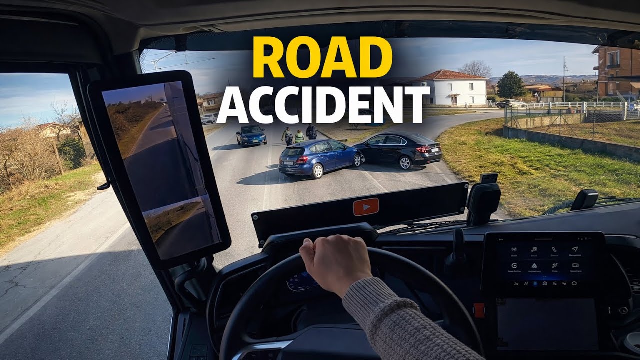 Accident on National Road After Highway Exit | IVECO S-WAY 500 2026 POV