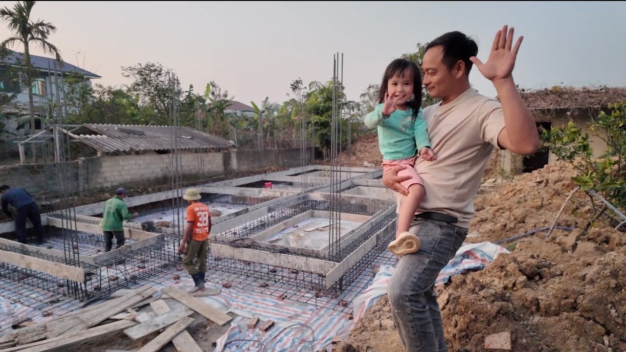Tiến độ phần móng phần cốt thép nhanh bất ngờ với đội thợ rất thiệt chiến