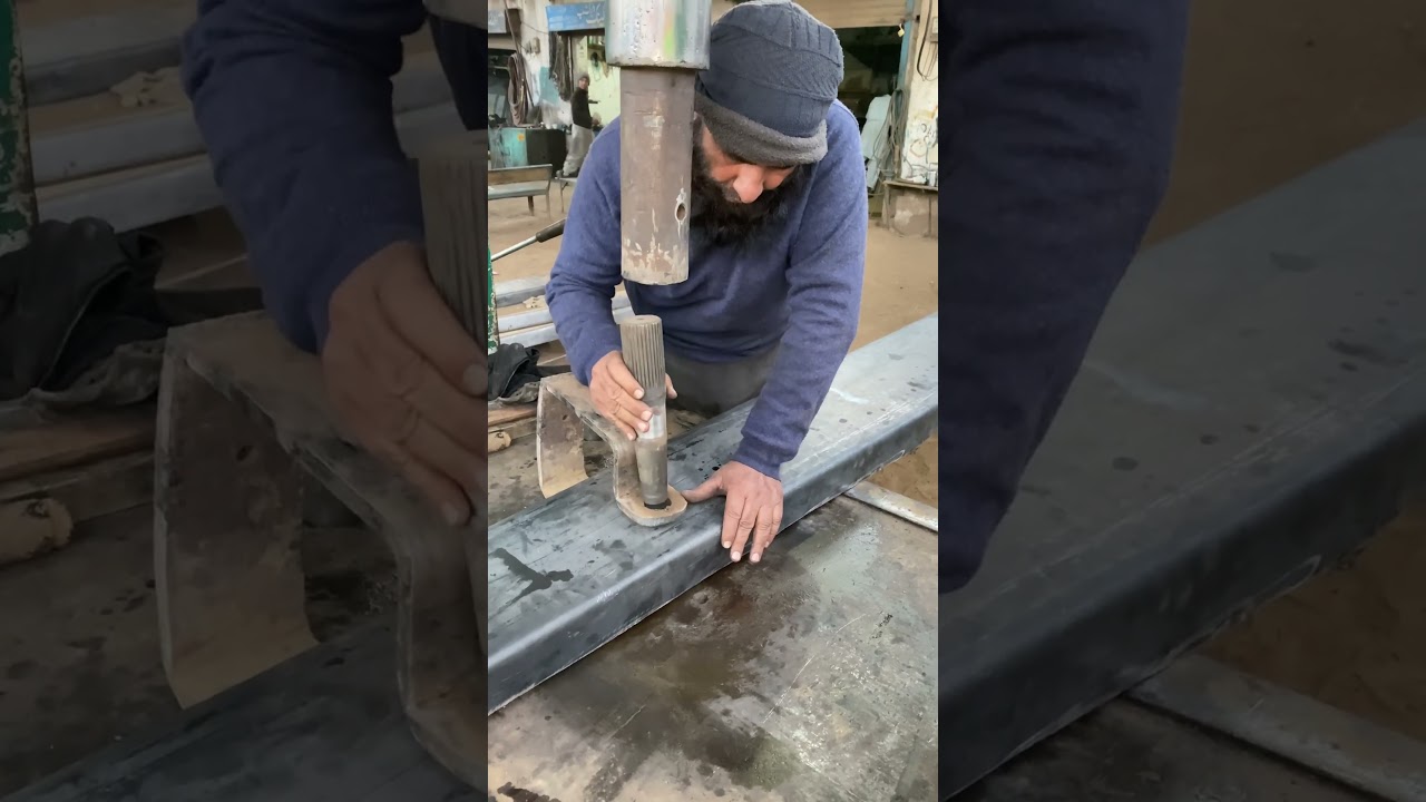 Making Perfect Hole Using Hydraulic Press 