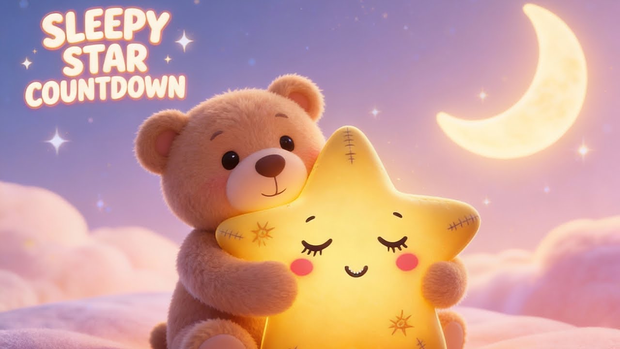 Sleepy Star Countdown 🌙 Lullaby for Babies & Toddlers [Happy Cloud Music Club]