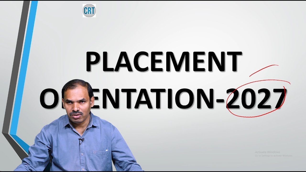 Placement Orientation - 2027 by Mr. K Koteswara Reddy