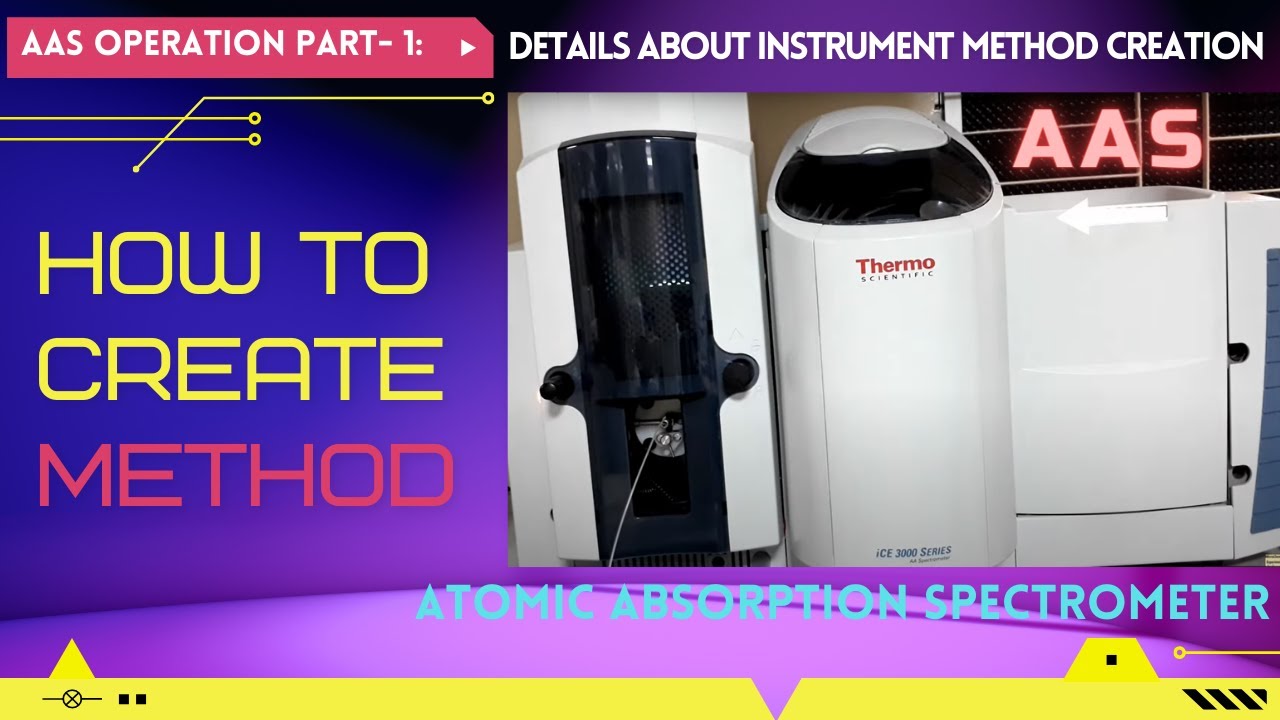 Atomic Absorption Spectrometer (AAS) operation_Part-1 (Instrument Method Creation)