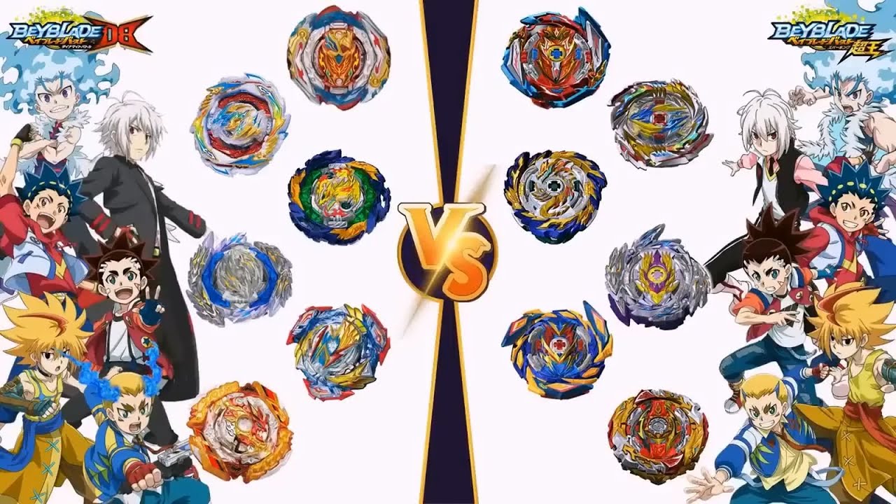 【Beyblade Burst DB VS Beyblade Burst Superking】 Team Relay battle ベイブレードバーストDB 베이블레이드 버스트 DB