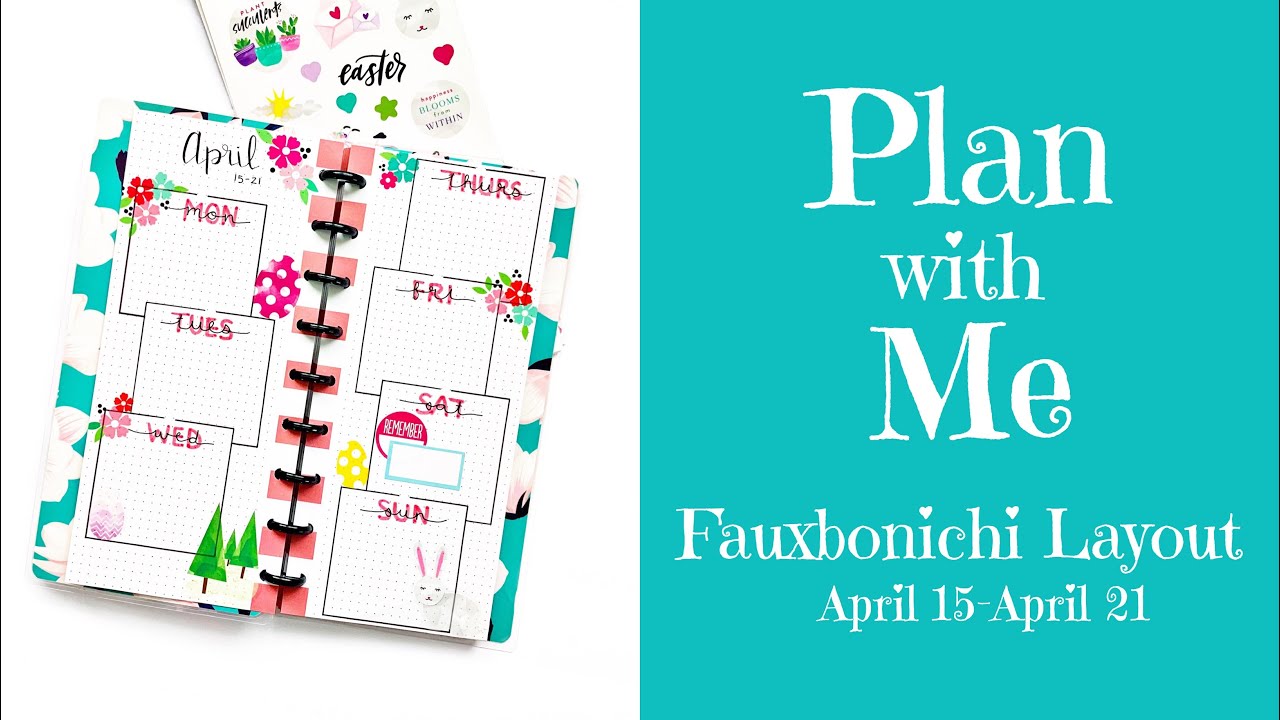 Happy Planner Half Sheet 2019 Fauxbonichi Bullet Journal  Social Media Plan With Me
