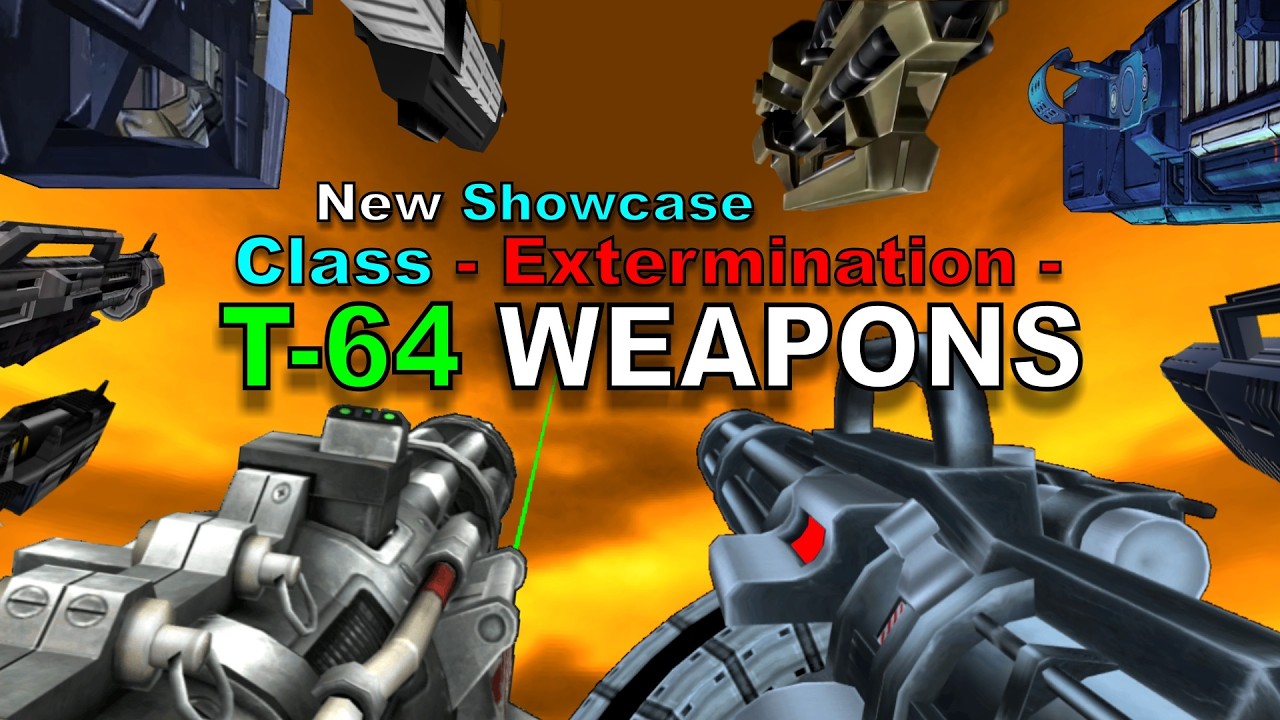 T64 Weapons - New Showcase Class : Extermination Weapons | Doom Mod | 4K