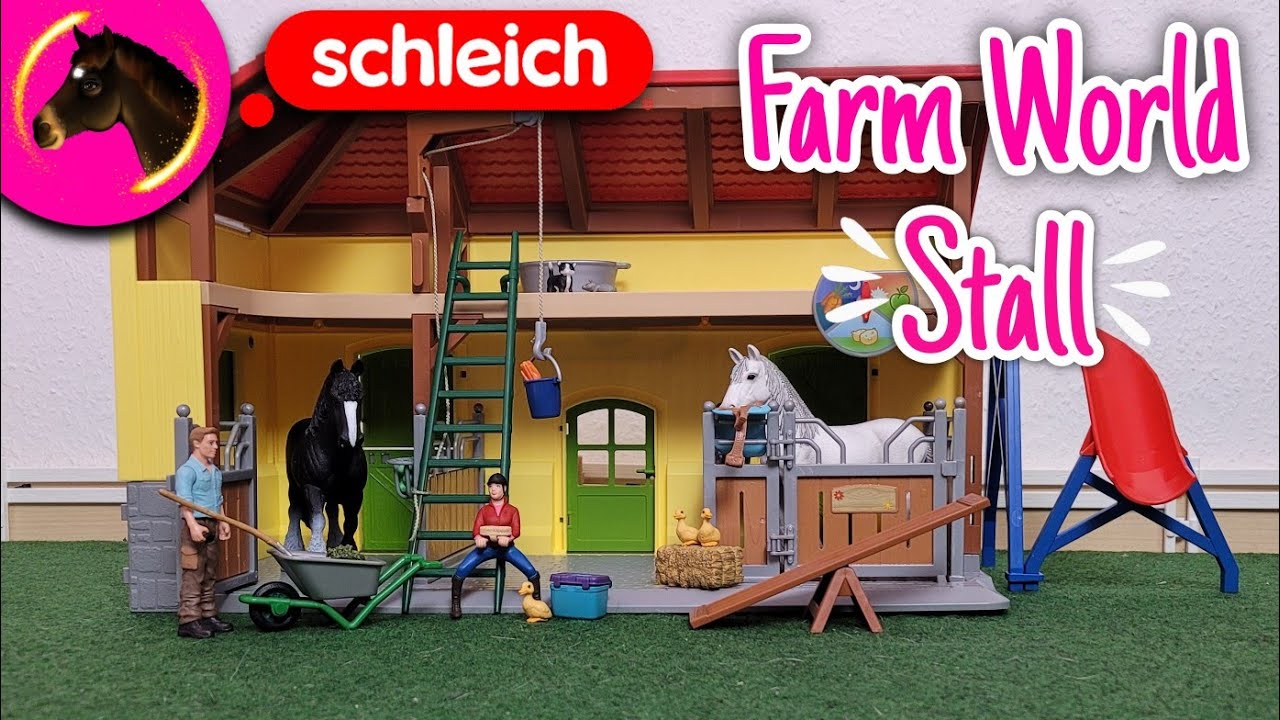 Schleich Farm World Pferdestall auspacken & aufbauen 👨‍🌾