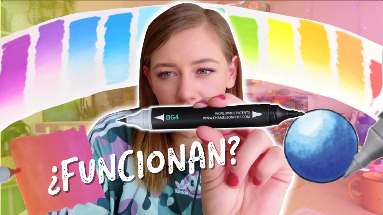 PROBÉ LOS PLUMONES QUE CAMBIAN DE COLOR🌈 Dani Hoyos