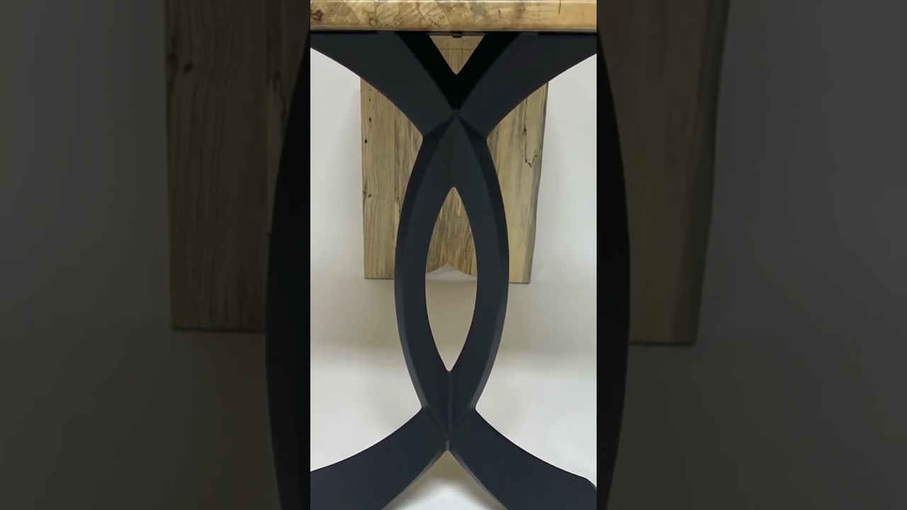 An Elegant Live Edge Waterfall Table