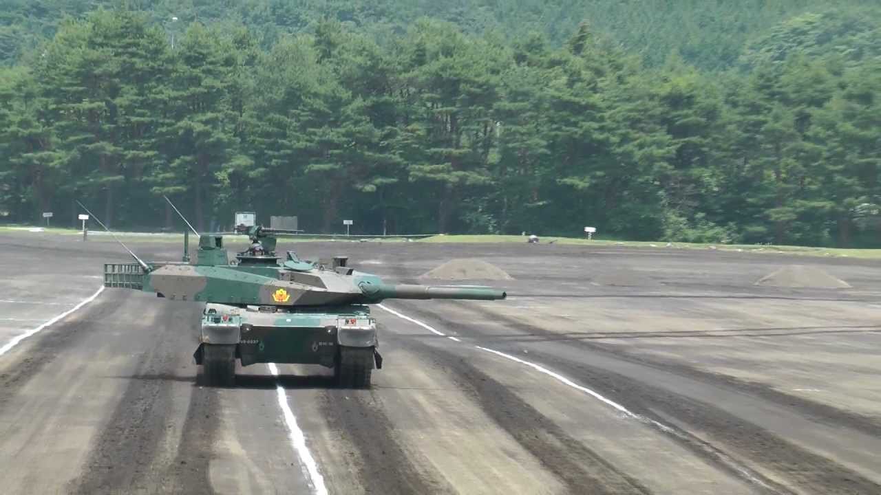 【HD】Type 10 tank prototype demonstration (Japanese new MBT)