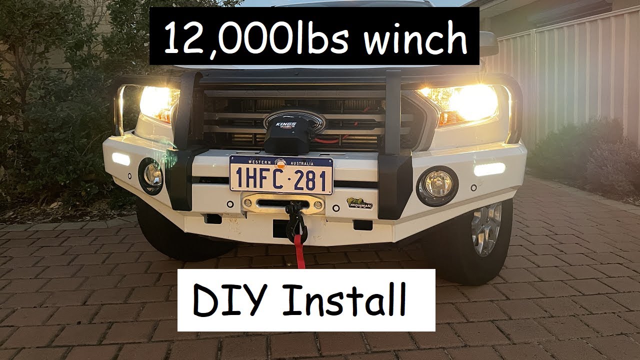 DIY winch install | Ford Ranger | Ironman bullbar | Domin8r Xtreme