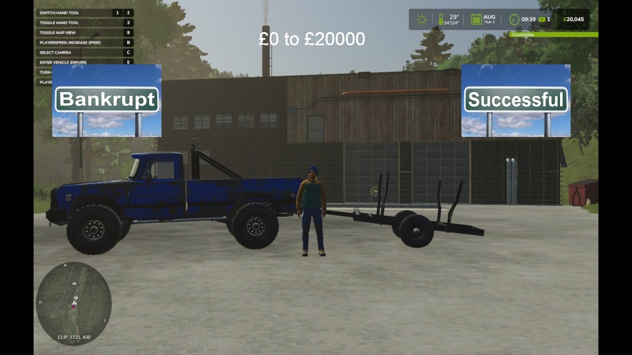 £0 to £20000 FS25 logging