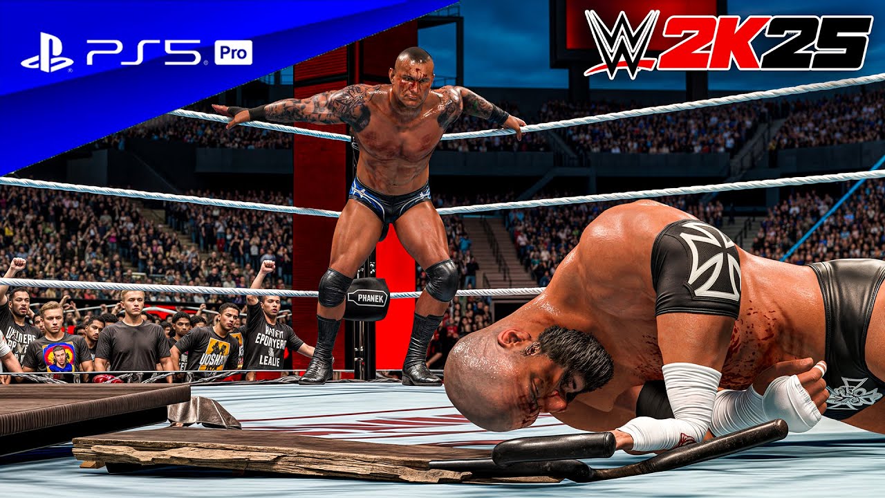 WWE 2K25 - Randy Orton vs. Triple H | No Holds Barred Match | PS5™ Pro [4K60]