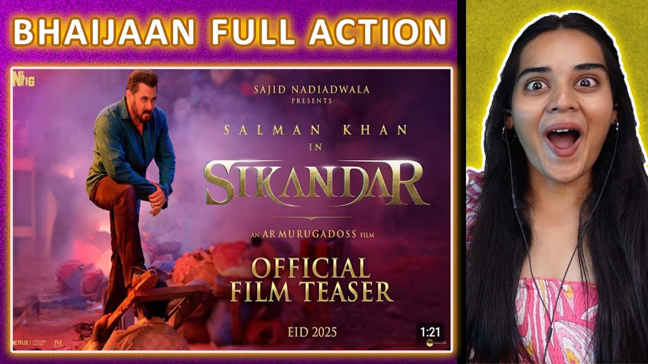 SIKANDAR: Official Teaser REACTION | Salman Khan | Sajid Nadiadwala | Neha M.