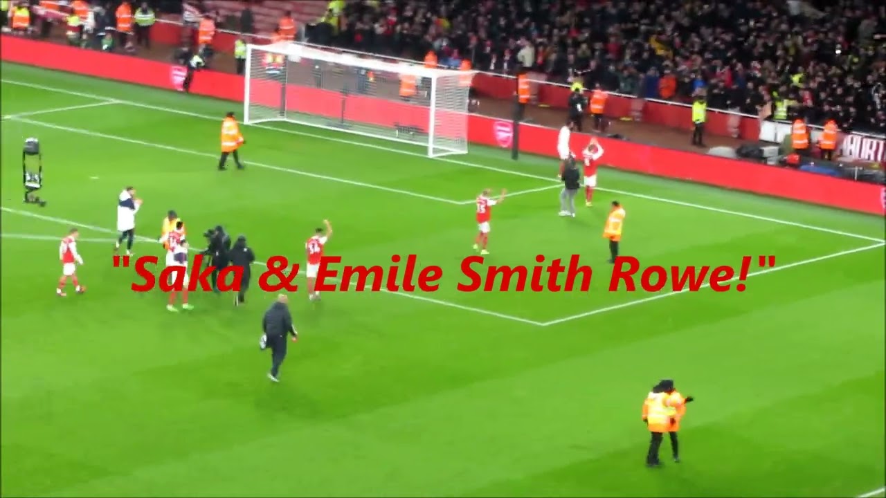 Full Time Celebrations - Arsenal 3 Manchester United 2