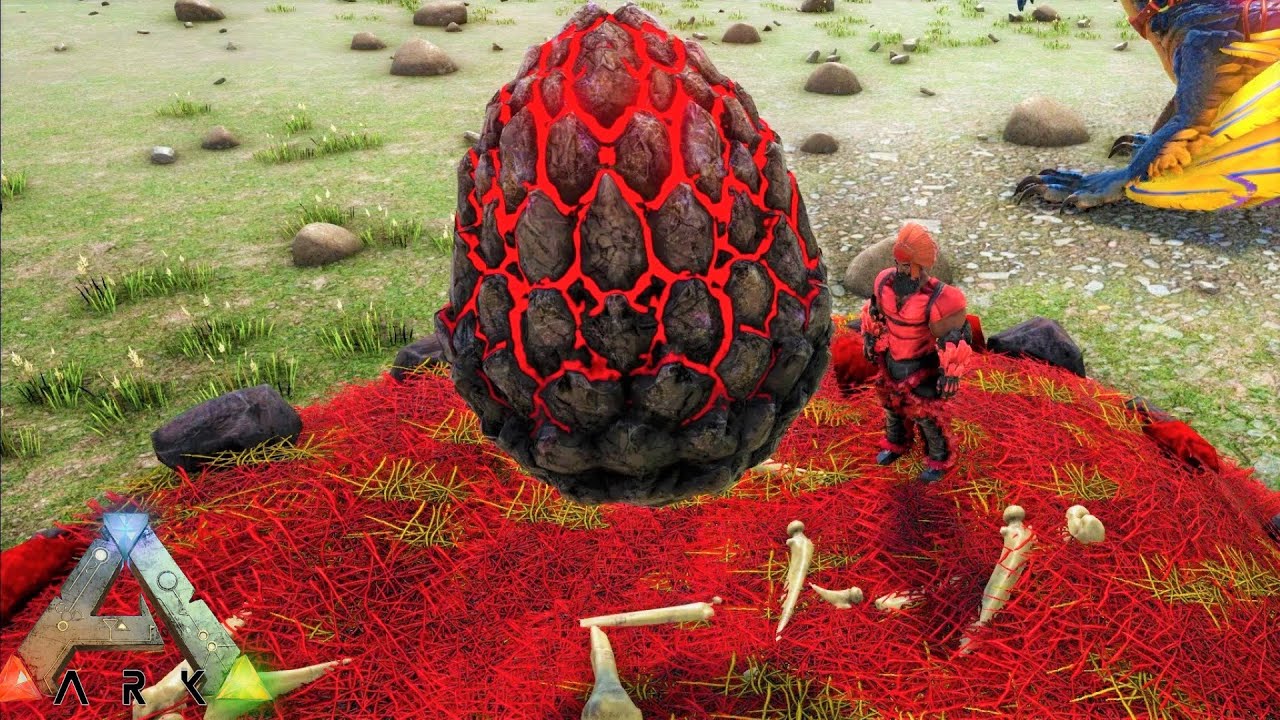 LUCKY ALPHA EGG THIEF NEW ALPHA ROCK DRAKE NEST ! ARK CRYSTAL ISLES ARK: SURVIVAL EVOLVED MODDED E10