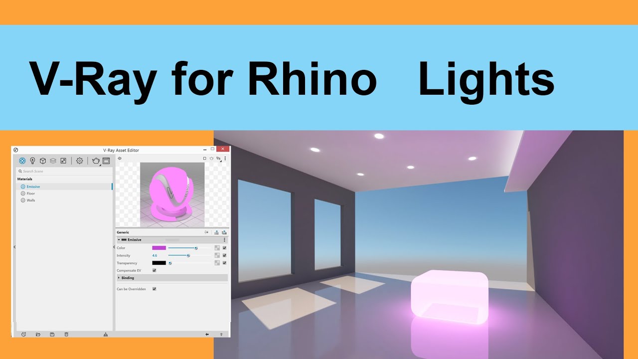 V Ray for Rhino Lights