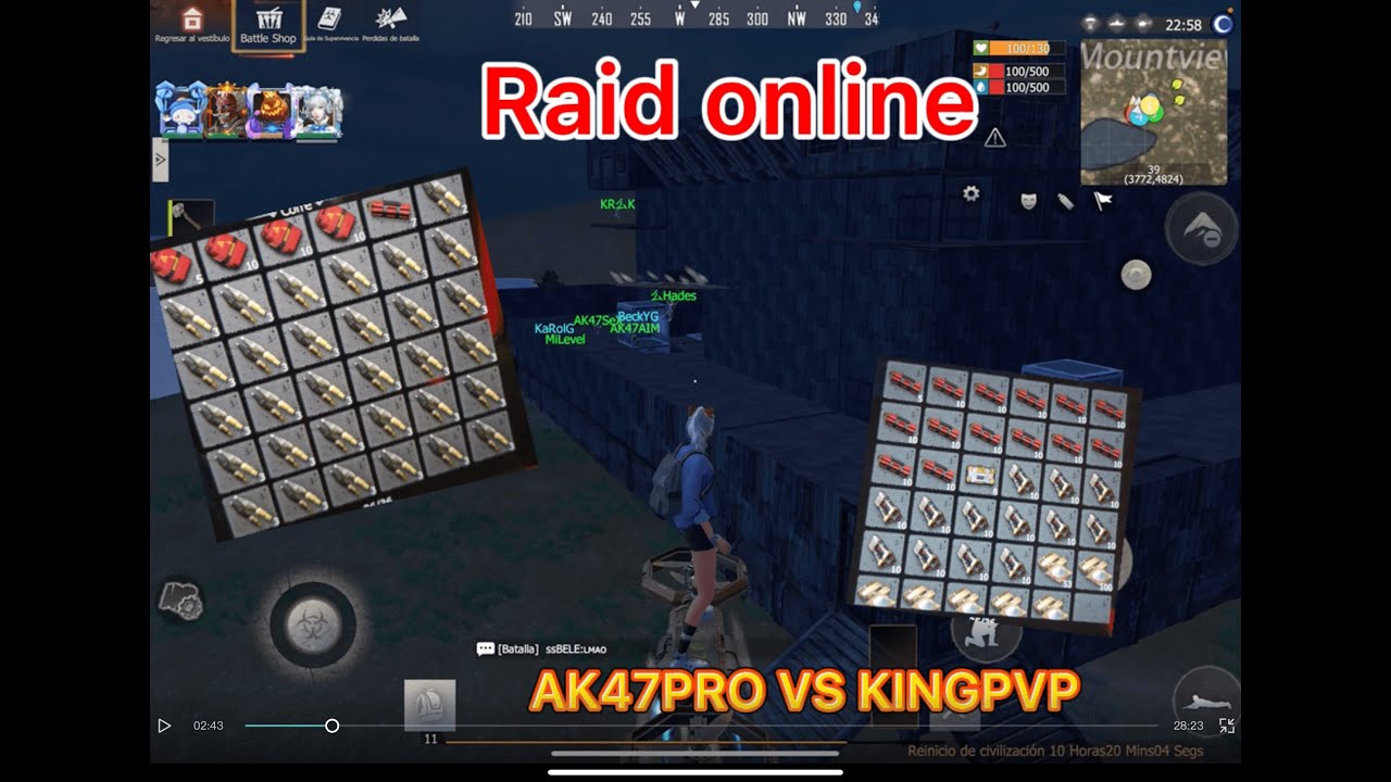 AK47PRO RAID ONLINE BASE Y MEDALLA DE KINGPVP