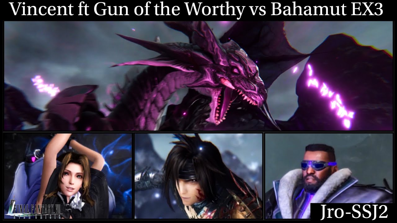 [FF7: Ever Crisis] Vincent ft Gun of the Worthy vs Bahamut EX3!
