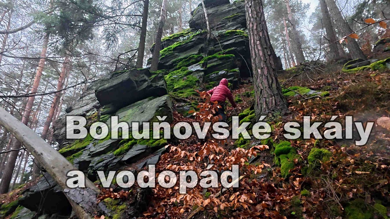 Bohuňovské skály a vodopád