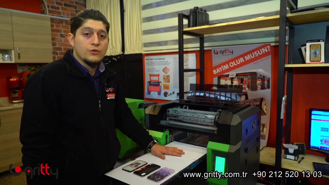 Gritty uv baskı makinesi kullanımı ve bakımları