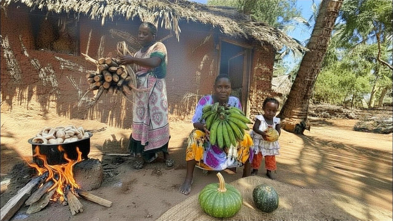 🔴LIVE from Kenya 🇰🇪 Cooking Green Bananas & Delicious Beef Tripe Stew 🍲 | Authentic Village Life
