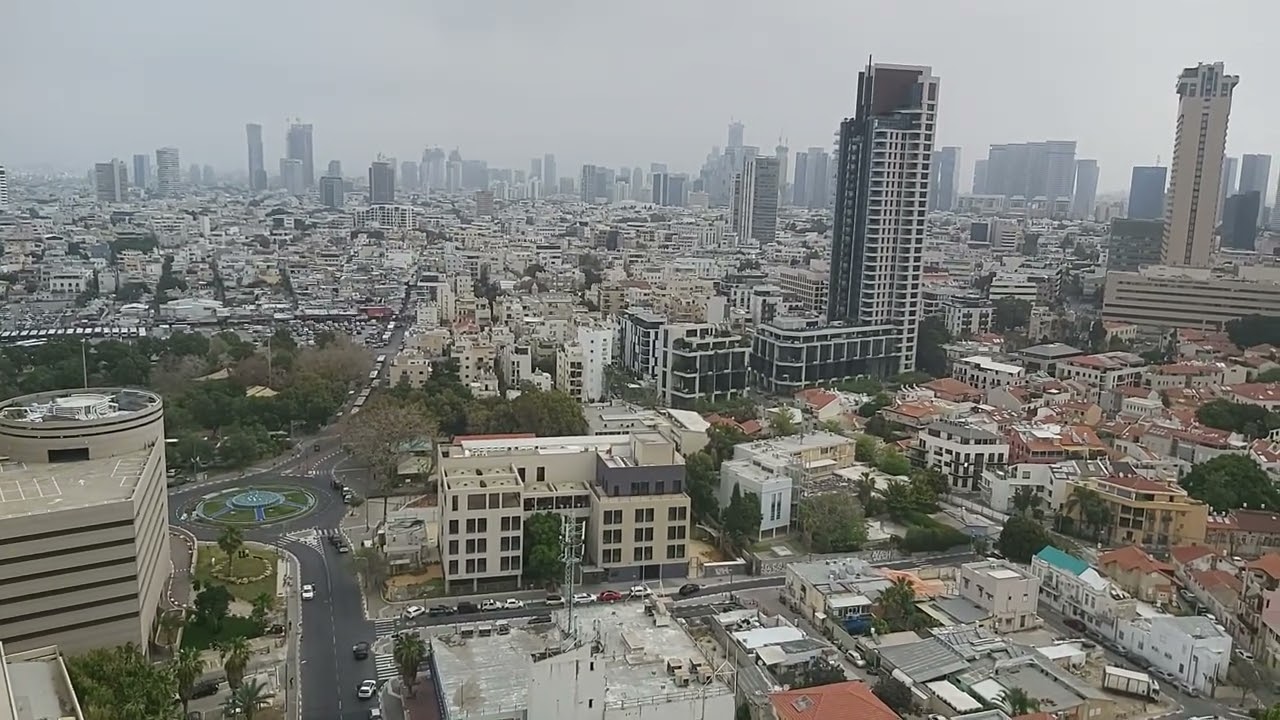צפירה יום השואה 2025, תל אביב Yom Hashoah 2025 - Holocaust Memorial Day Siren, Tel Aviv 