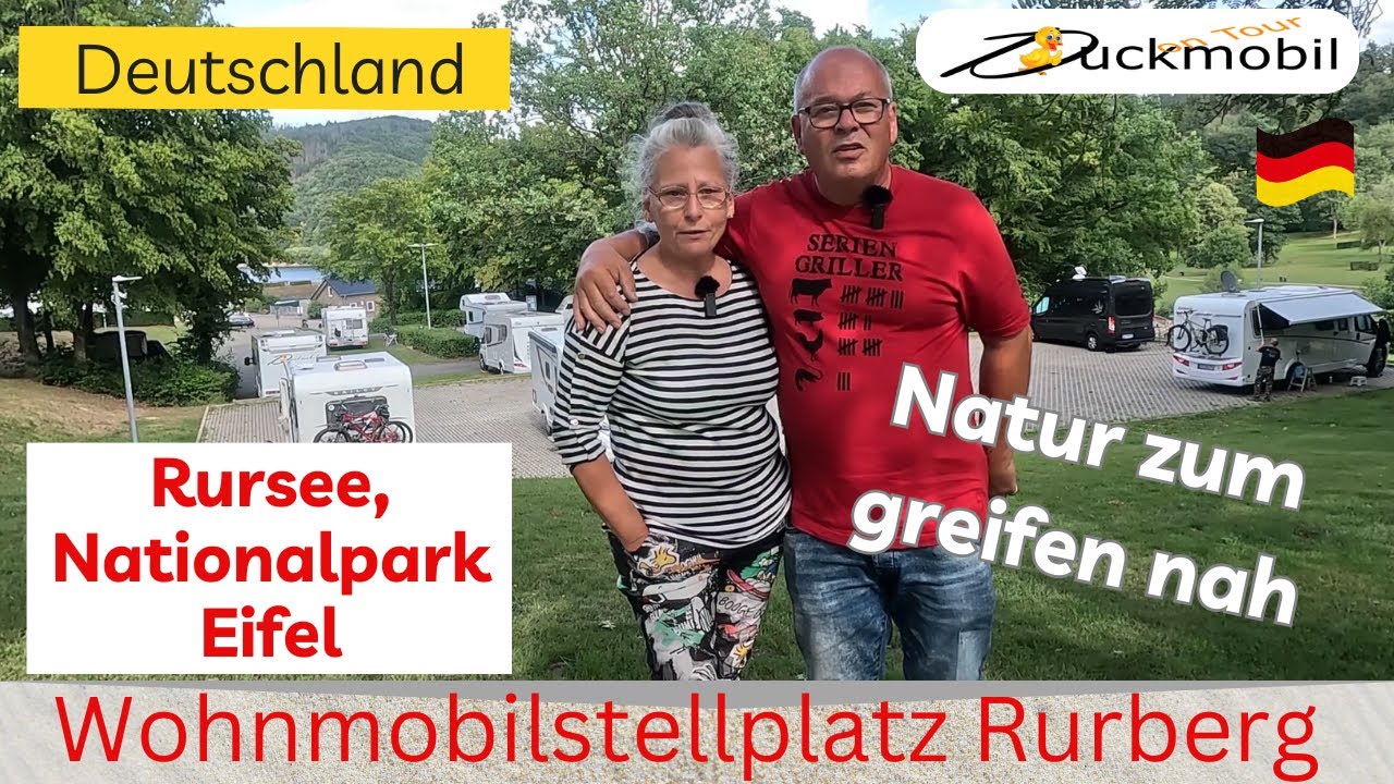 Direkt am See ● Wohnmobilstellplatz Rurberg am Rursee im Nationalpark Eifel