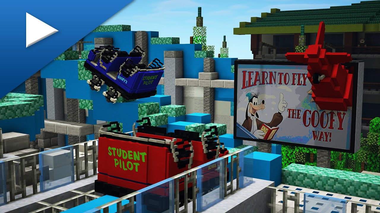 [4K] Minecraft Goofy's Sky School Roller Coaster | 2024