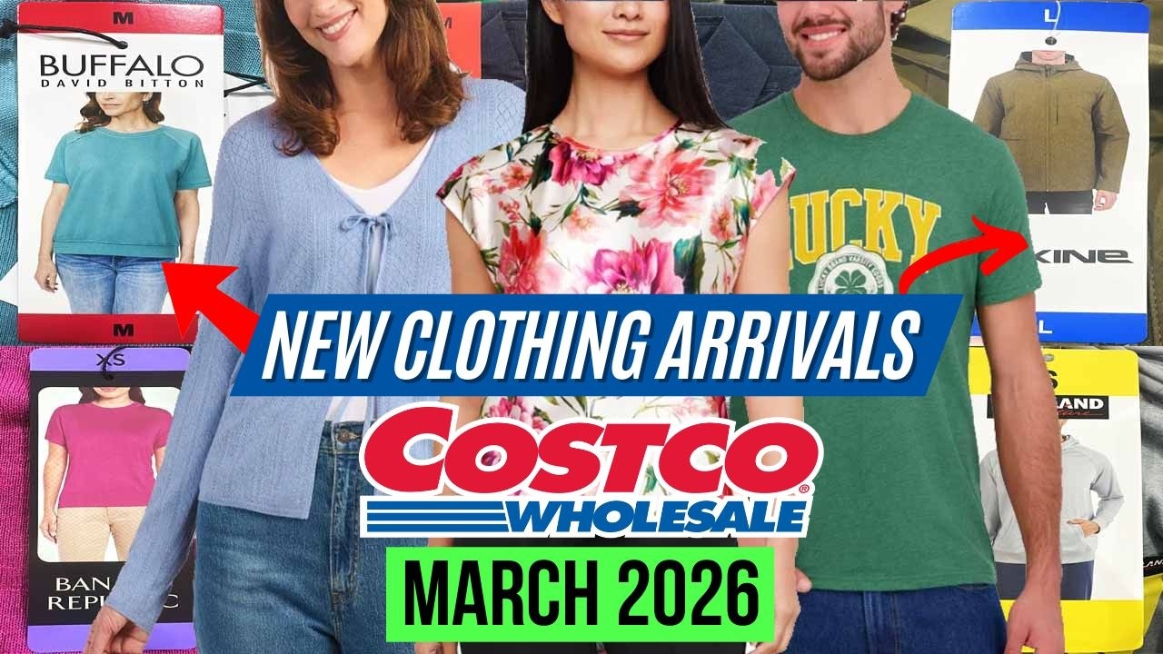 🔥COSTCO NEW CLOTHING ARRIVALS FOR MARCH 2026:🚨NEW SPRING ARRIVALS! Cardigans, Graphic Tees & Hoodies