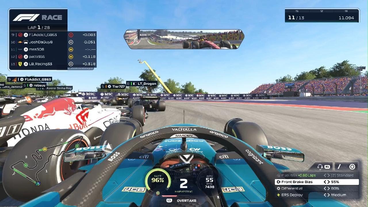 APPF1 - Lap 1 in COTA Texas