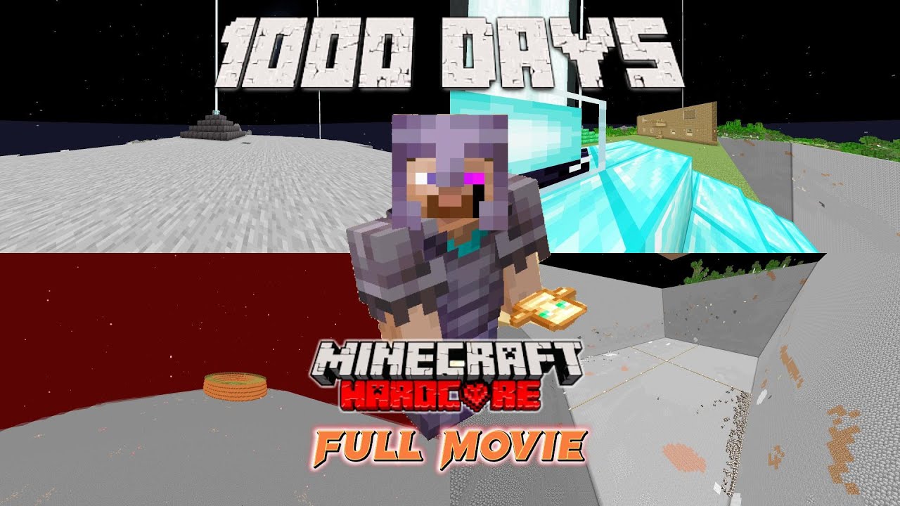 I survived 1000 days in Minecraft Hardcore [Full Movie]