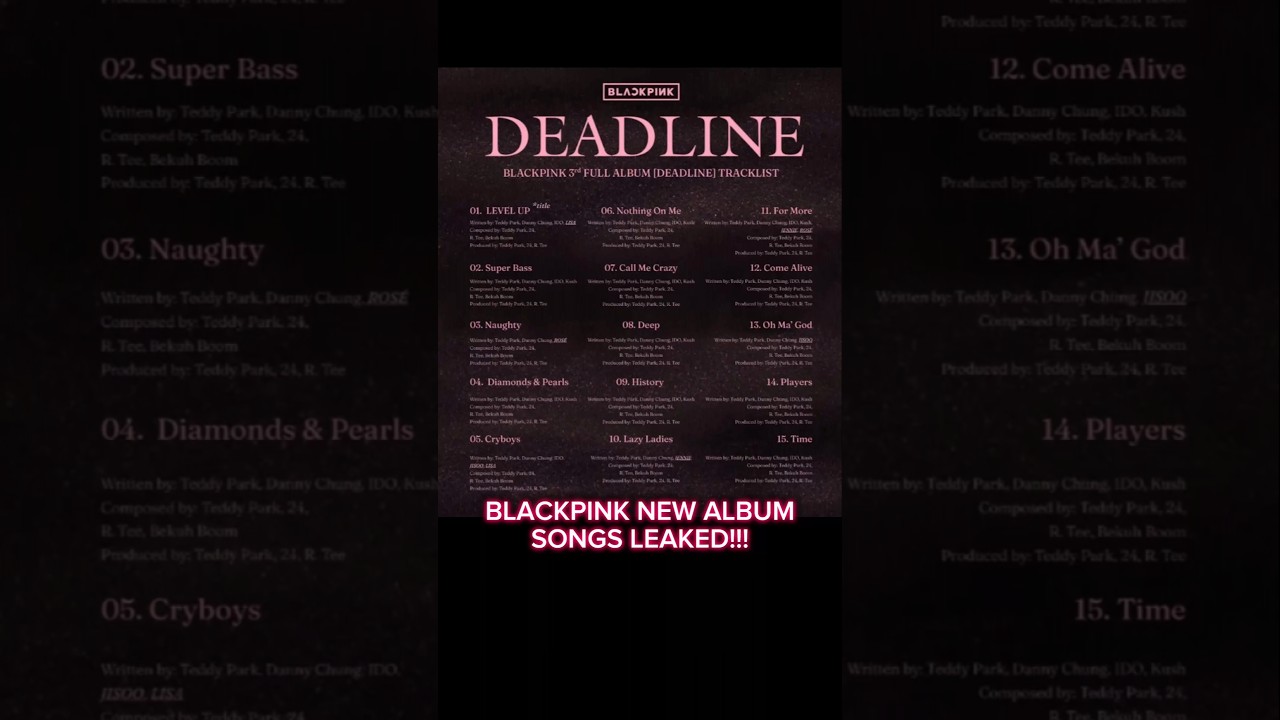 Blackpink Deadline Album🖤💗 