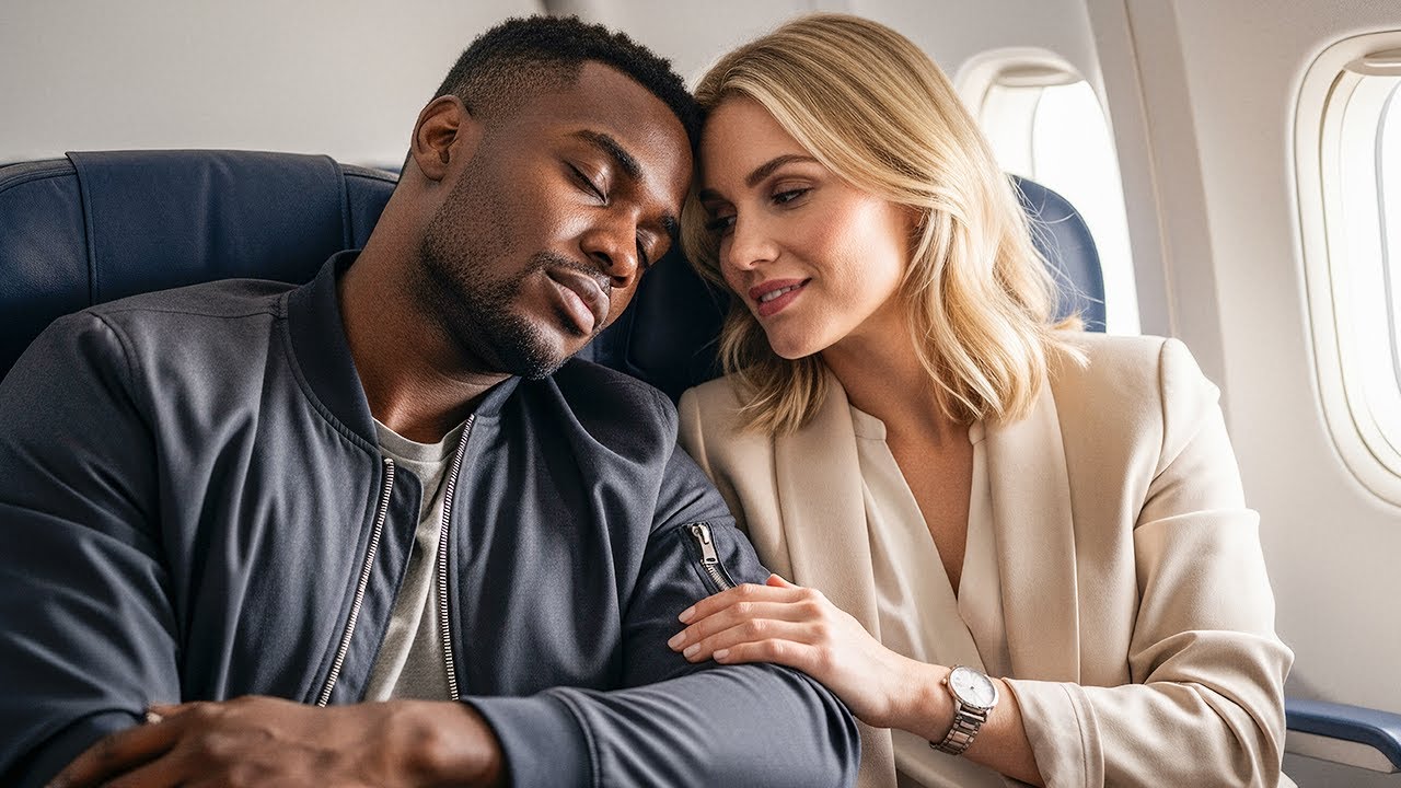 Black Mechanic Fell Asleep On Her Shoulder During a Flight—Not Knowing She's Rich And She Wants Him!