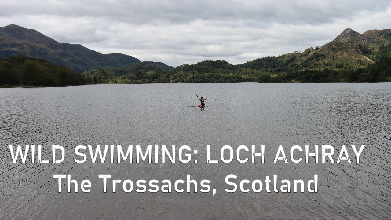 Wild Swimming at Loch Achray, (The Three Lochs Drive), The Trossachs, Scotland