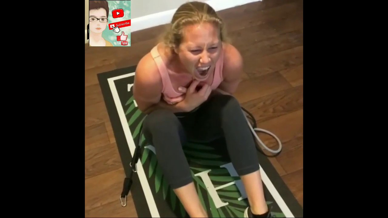 Girls gym workout fail part 2 compilation funny painful accident during workout and crying 😭