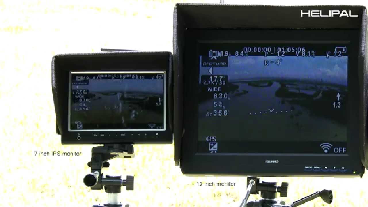 12 inch LCD Monitor with Super Sensitive 5.8Ghz Video Receiver - HeliPal.com