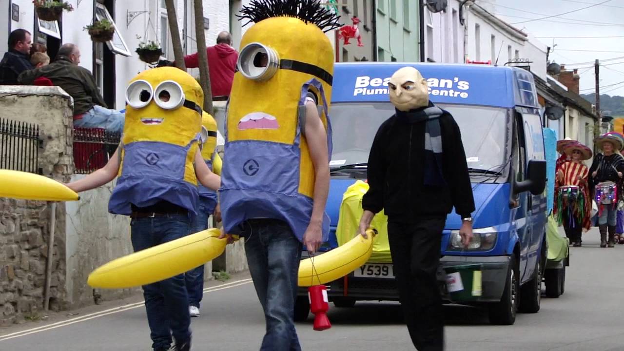 Combe Martin Carnival parade 2016